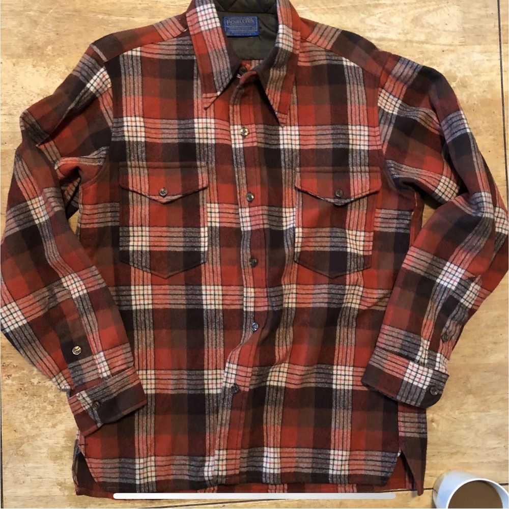 Pendleton Button Front Shirt 100% Pure Virgin Woo… - image 1